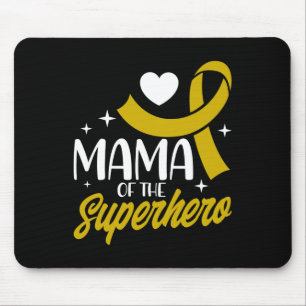 Mousepad Mãe Cancer De Infância De Uma Fita De Super-Herói