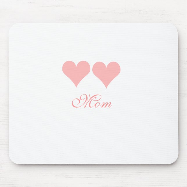 Mousepad Mãe com o bufo de corações rosa (Frente)