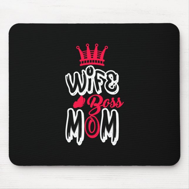 Mousepad Mãe da Esposa de Arte Chefe Mãe (Frente)