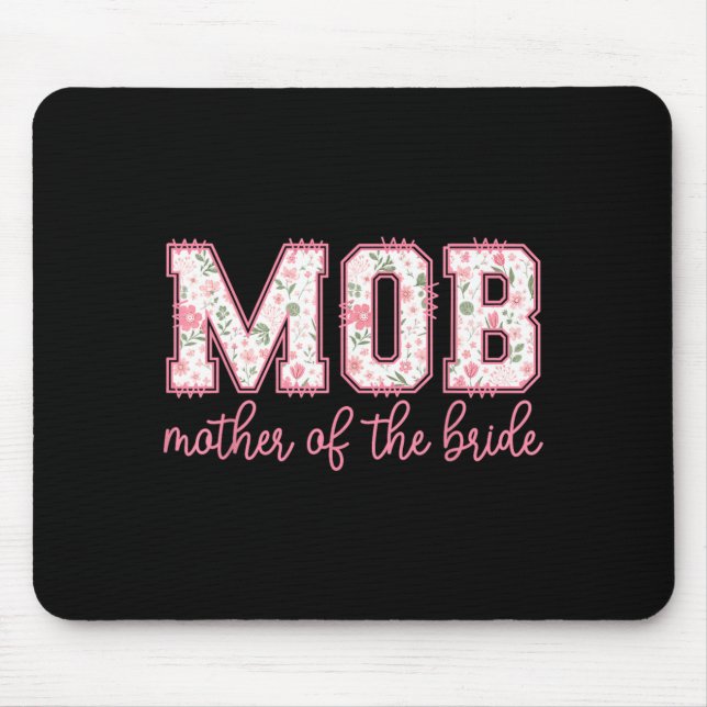 Mousepad Mãe Da Noiva Multidão Casamento Mãe Mamãe Fofa (Frente)