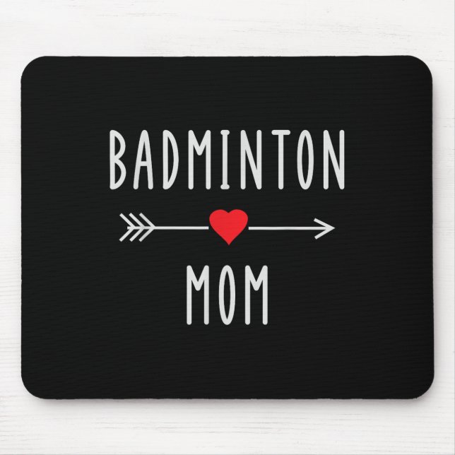Mousepad Mãe de Badminton Presente de Mãe Jogadora de Badmi (Frente)