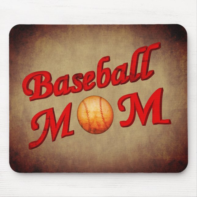 Mousepad Mãe de beisebol  (Frente)