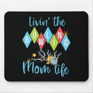 Mousepad Mãe de Boliche Retro Rainha do Boliche D 