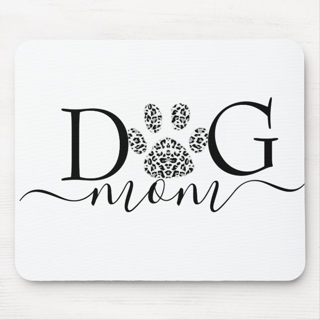 Mousepad Mãe de cachorro impressão da pata  (Frente)