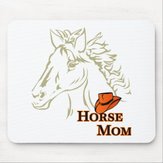 Mousepad Mãe de cavalo com chapéu de rato de chapéu
