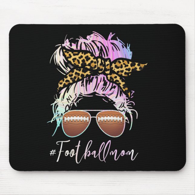 Mousepad Mãe De Futebol Com Impressão De Leopardo E Arma Me (Frente)