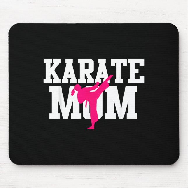 Mousepad Mãe de Karatê Dia das Mães Artes Marciais Kickboxi (Frente)