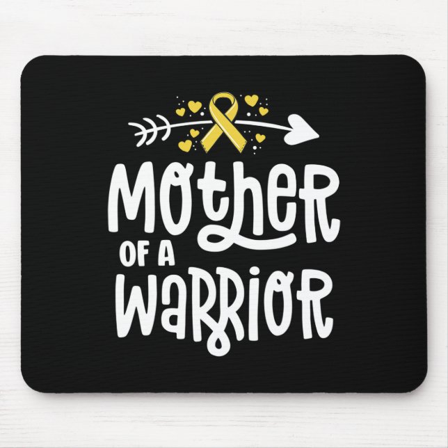 Mousepad Mãe De Um Guerreiro Dotado Cancer De Infância A (Frente)