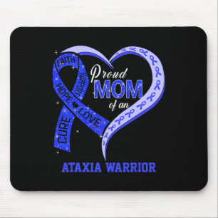 Mousepad Mãe De Uma Família Que Corresponde A Fita Azul Do