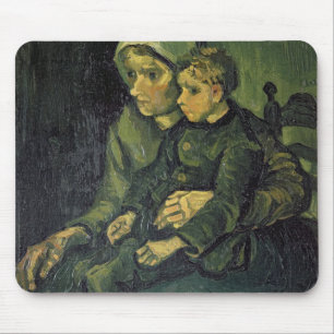 Mousepad Mãe de Vincent van Gogh e criança, 1885