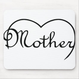Mousepad Mãe design do coração