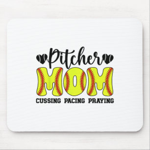 Mousepad Mãe Divertida de Softball de uma Mãe de Softball