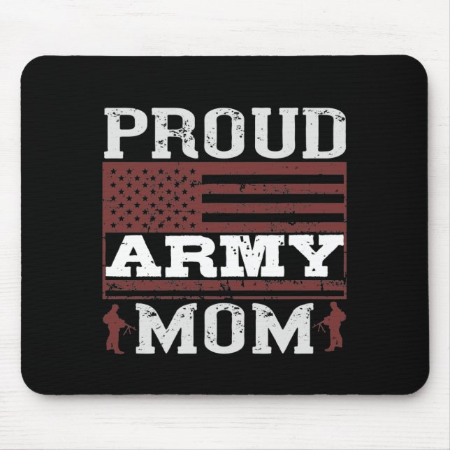 Mousepad Mãe do exército orgulhoso (Frente)