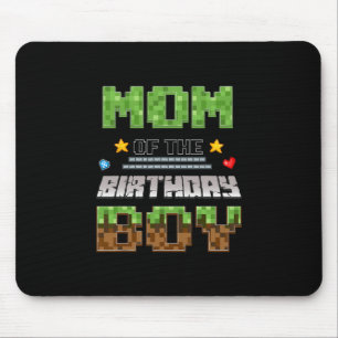 Mousepad Mãe Do Menino De Aniversário Video Gamer Pixel Ani