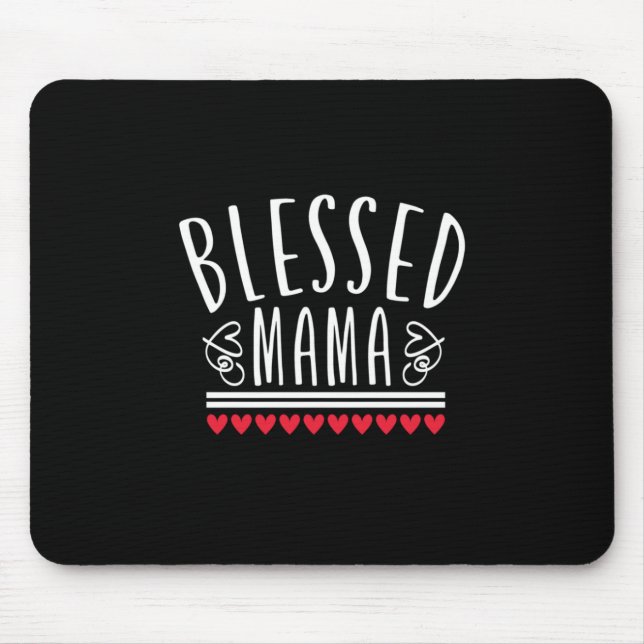 Mousepad Mãe dotada de abençoada mãe (Frente)