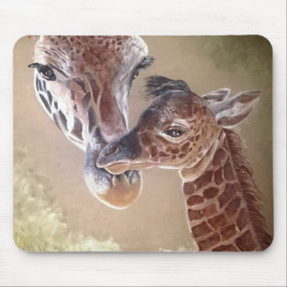 Mousepad Mãe e Bebê Girafa