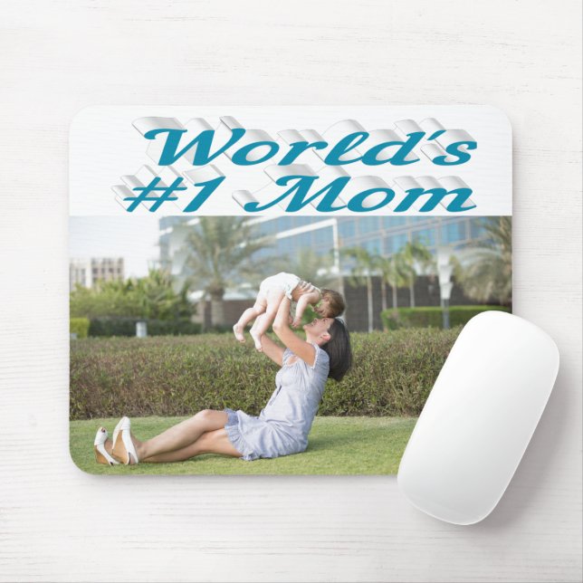 Mousepad Mãe, foto azul do mar (Com mouse)