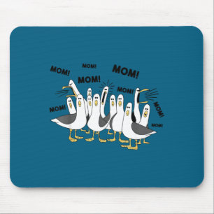 Mousepad Mãe gaivota engraçada vida no oceano dia das mães