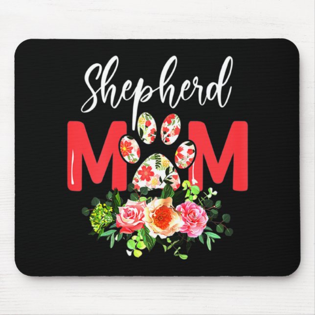 Mousepad Mãe German shepherd Bonita (Frente)