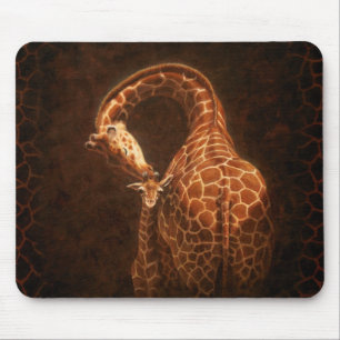 Mousepad Mãe Girafa e Bebê