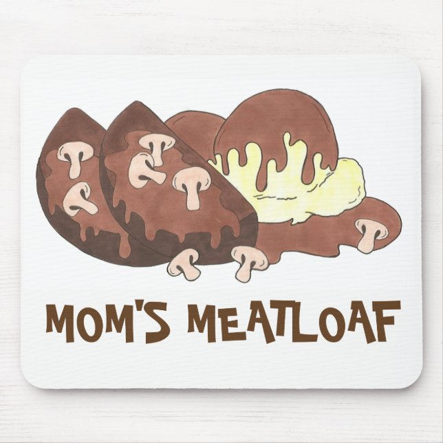 Mousepad Mãe Meatloaf Batatas Comidas (Frente)