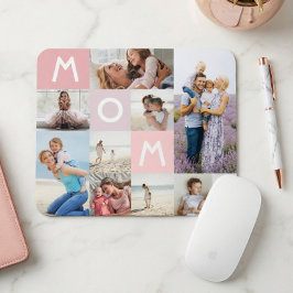 Mousepad Mãe Moderna Colagem de Fotografias Colage Família
