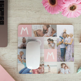 Mousepad Mãe Moderna Colagem de Fotografias Colage Família