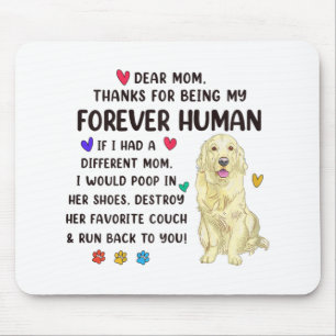 Mousepad Mãe para sempre Ouro humano de creme mães de varej