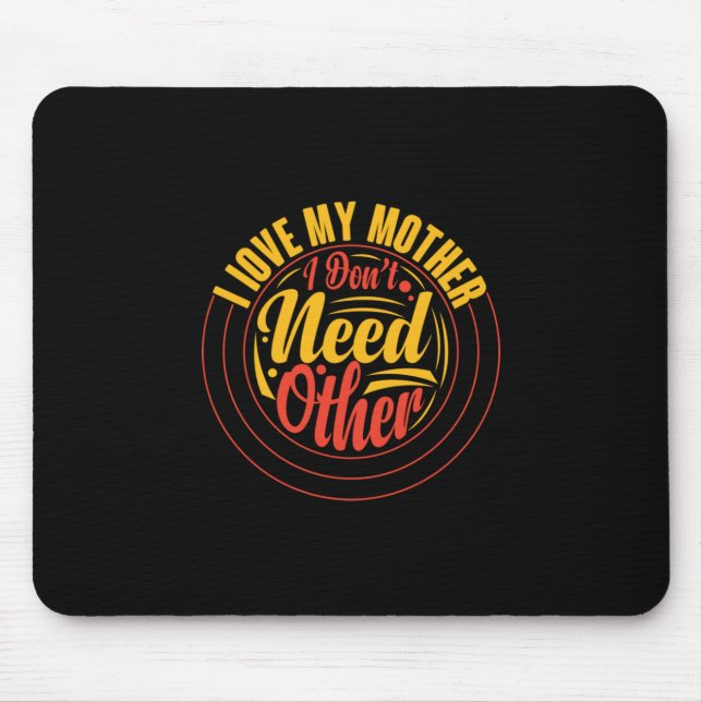 Mousepad Mãe Presente Eu Amo Minha Mãe (Frente)