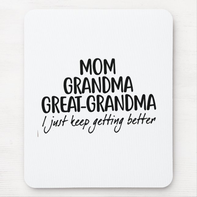 Mousepad Mãe vovó Excelente-vovó Dia de as mães (Frente)