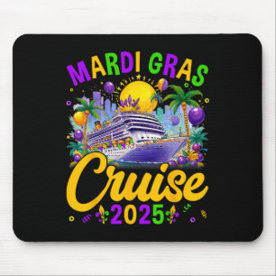 Mousepad Mães De Cruzeiro Da Família Mardi Gras Cruise 2025