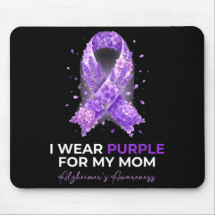 Mousepad Mães usam roxo pela doença de Alzheimer da mamãe