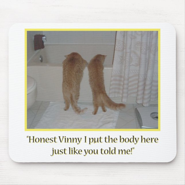 Mousepad Mafia Gata Humor (Frente)