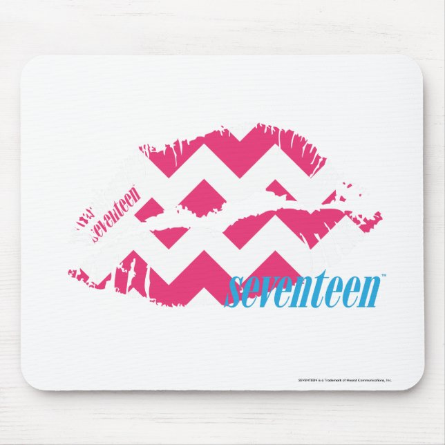 Mousepad Magenta do ziguezague (Frente)