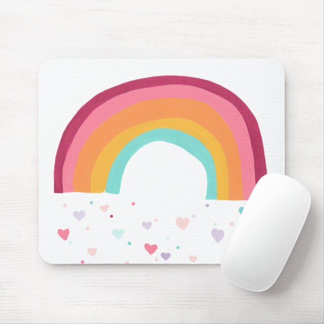 Mousepad Magia Arco-Íris Feliz (Com mouse)