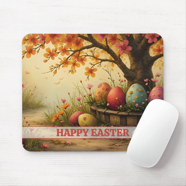 Mousepad Magia das Flores da Primavera com o Esplendor do O (Com mouse)