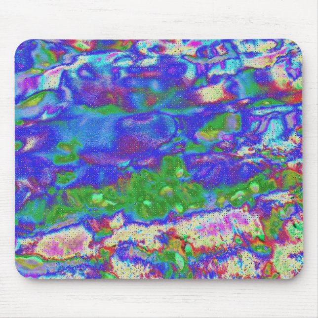 Mousepad Magia de Aquarela, abstrato digital (Frente)
