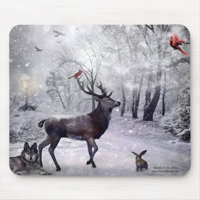 Mousepad Magia de inverno (Frente)
