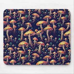 Mousepad Magia Retroativa: Cogumelos Bioluminescentes