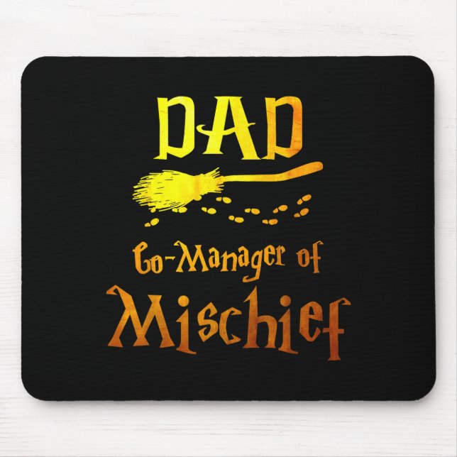 Mousepad Magical Dad, Manager Of Mischief Birthday Family M (Frente)