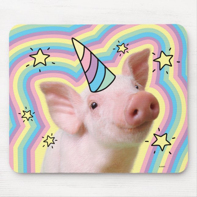 Mousepad Magical Piglet Unicorn (Frente)