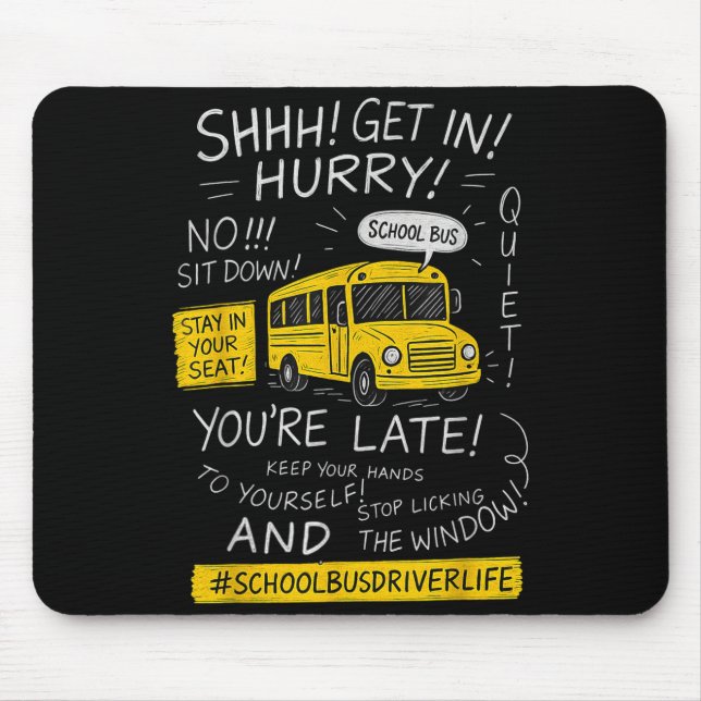 Mousepad Magical School Bus Driver Last Day Of School Bus D (Frente)