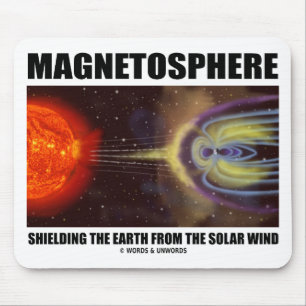Mousepad Magnetosfera Protegendo a Terra do Vento Solar