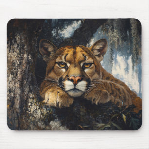 Mousepad Magnífico Puma na Floresta