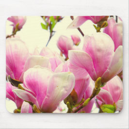 Mousepad Magnolia Flores Flores Florais Blossom Botânico Ch