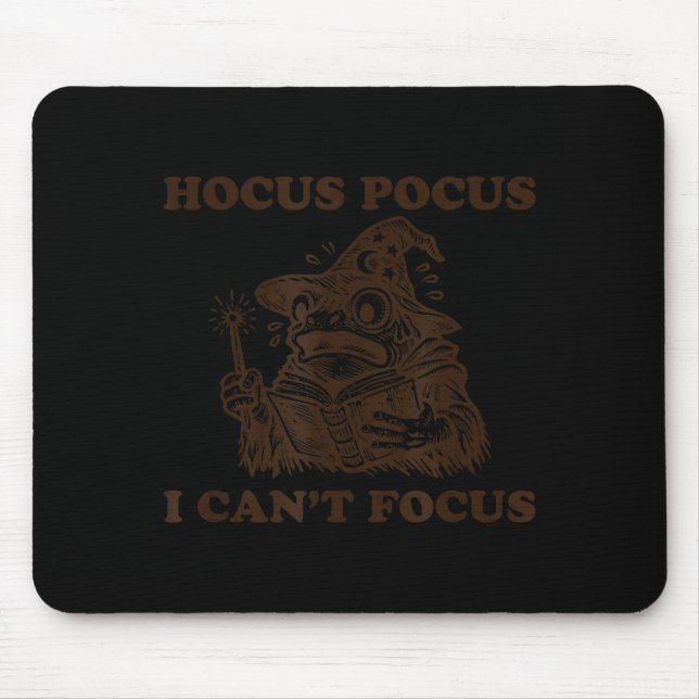 Mousepad Mago sapo engraçado com tda - não consigo me conce (Frente)