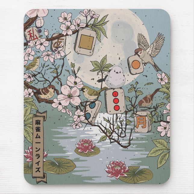 Mousepad Mahjong Luar da Lua (Frente)