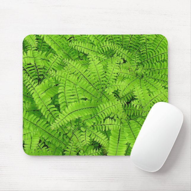 MOUSEPAD MAIDENHAIR FERN/CAMADAS DE FOLHAS DE FERN/OLHOS RO (Com mouse)