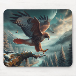 Mousepad Maiestoso Falcão de Altura Vermelha Soar