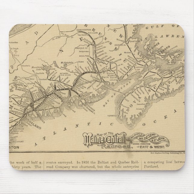 Mousepad Maine Central Railroad (Frente)